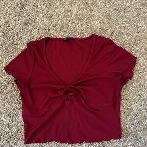 SHEIN red crop top size large